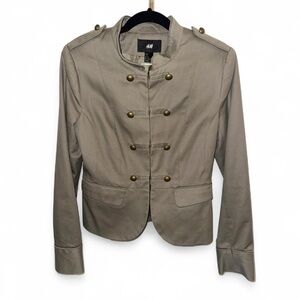 H&M Olive green military blazer